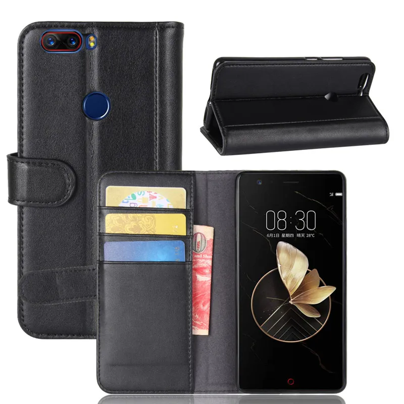 Чехол из натуральной кожи + ТПУ 2 в 1 чехол для телефона ZTE Nubia Z17/Blade A520/nubia N2/Blade V8/Nubia