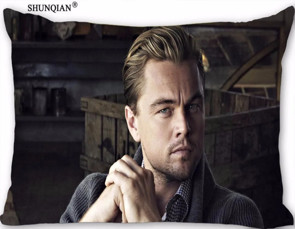 Новая Заказная наволочка Leonardo DiCaprio прямоугольная Подушка на молнии размер 45х35см