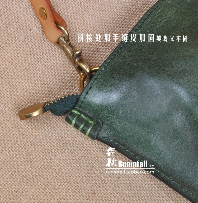 AETOO застежкой-молнией в Корейском стиле первый слой кожи hand-made A4 женский посылка дубления Ретро складки дикий плечо Месседжер