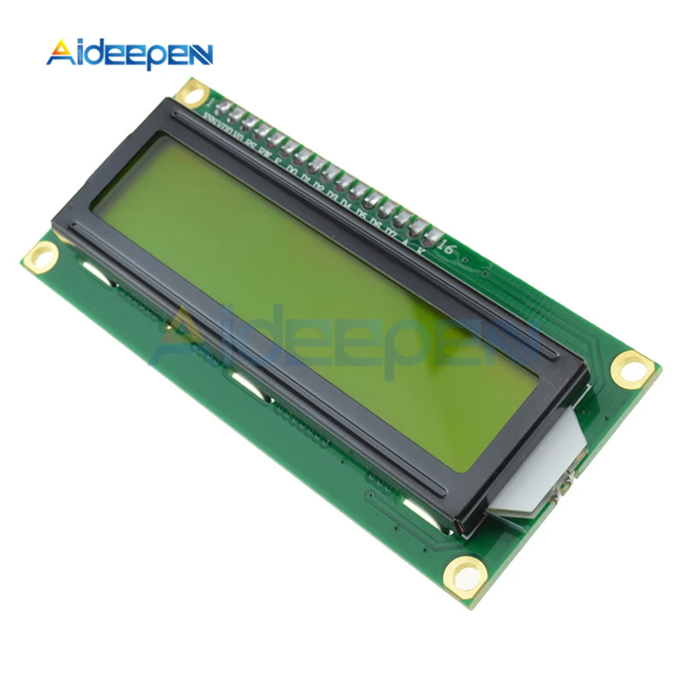 Последовательный интерфейс IIC/I2C 1602 16X2 модуль подсветки ЖК дисплея с желтым