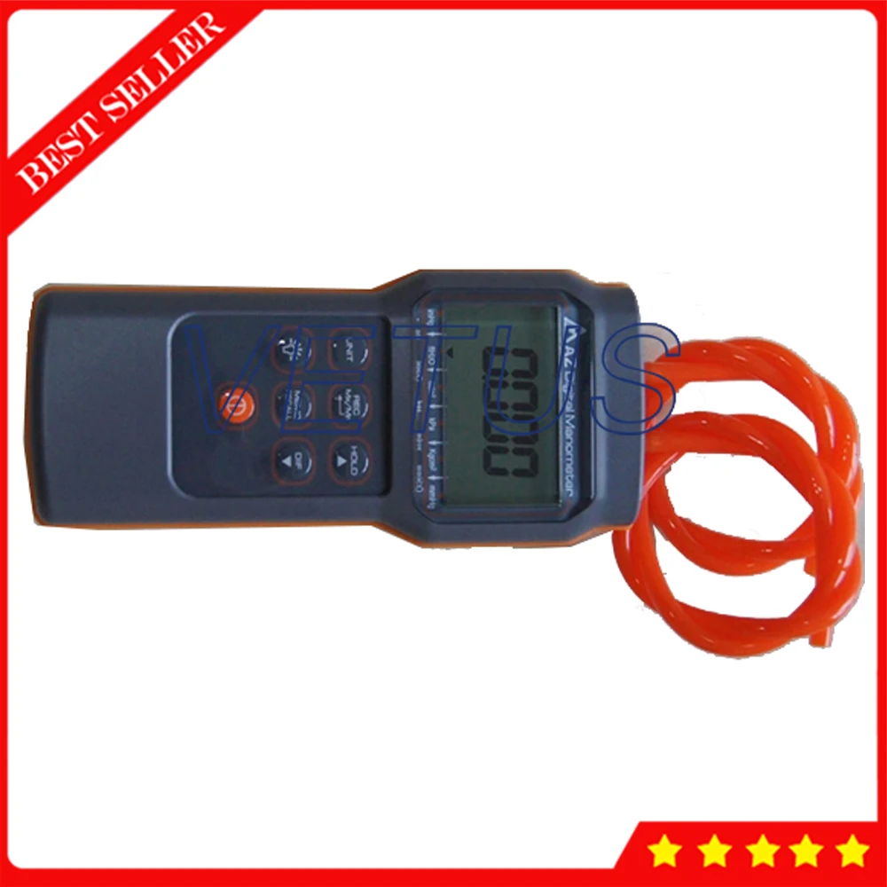 Digital 1psi Manometer Pressure Differential Meter with 11units for selection Measuring Device AZ82012 | Инструменты