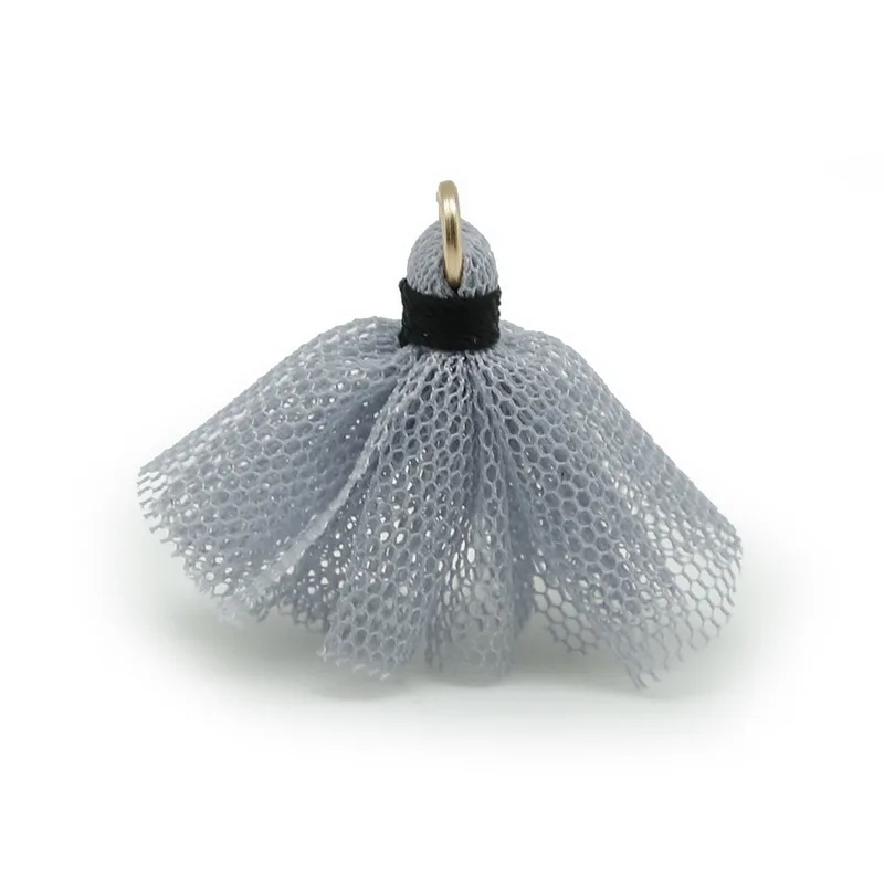 Оптовая продажа 4 шт./лот 30 мм смешанные сетчатые кисточки для сережек шелковая