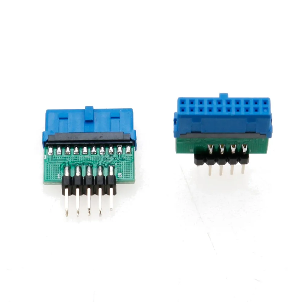 YuXi USB3.0 19 контактный 20 гнездовой адаптер USB 3 0 9 Переходник 2 19/20контактный на