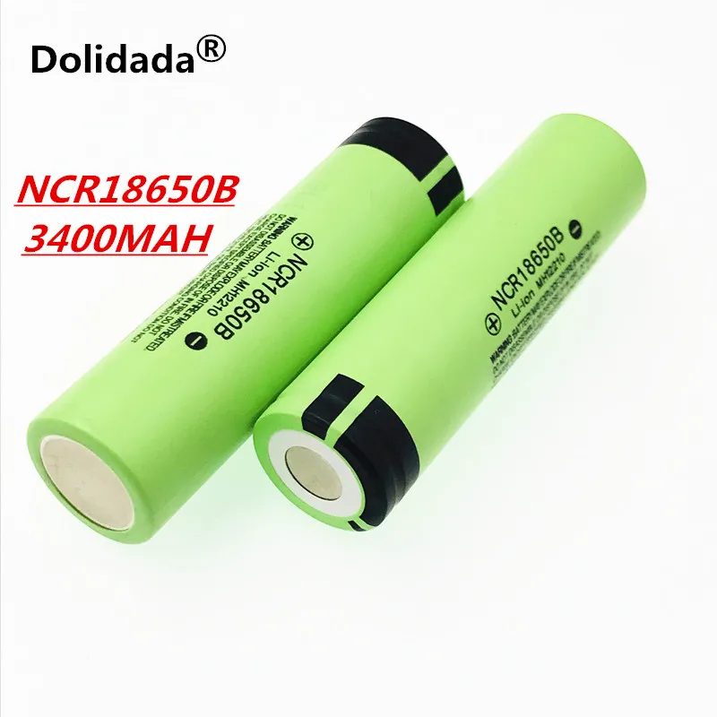 Dolidada Оригинальная 18650 батарея 3400 мАч 3,7 в литиевая батарея для panasonic NCR18650B 3400 мАч 3,7 в фонарик батарея