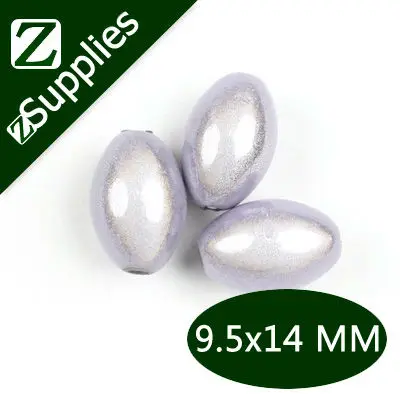 

Solid Color Acrylic Perle Magique Wholesale, 9.5*14 MM Ice Blue Oval Acrylic Miracle Ball Beads