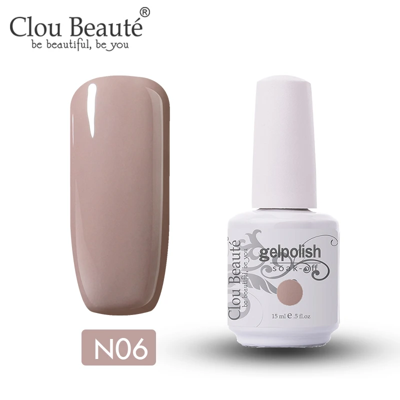 Образцов Clou Beaute 15 мл Блестящий Гель-лак для ногтей светодиодный Гель-лак для ногтей впитывающий гель лак Эмаль Золотой неоновый розовый УФ-гель лак - Цвет: N06