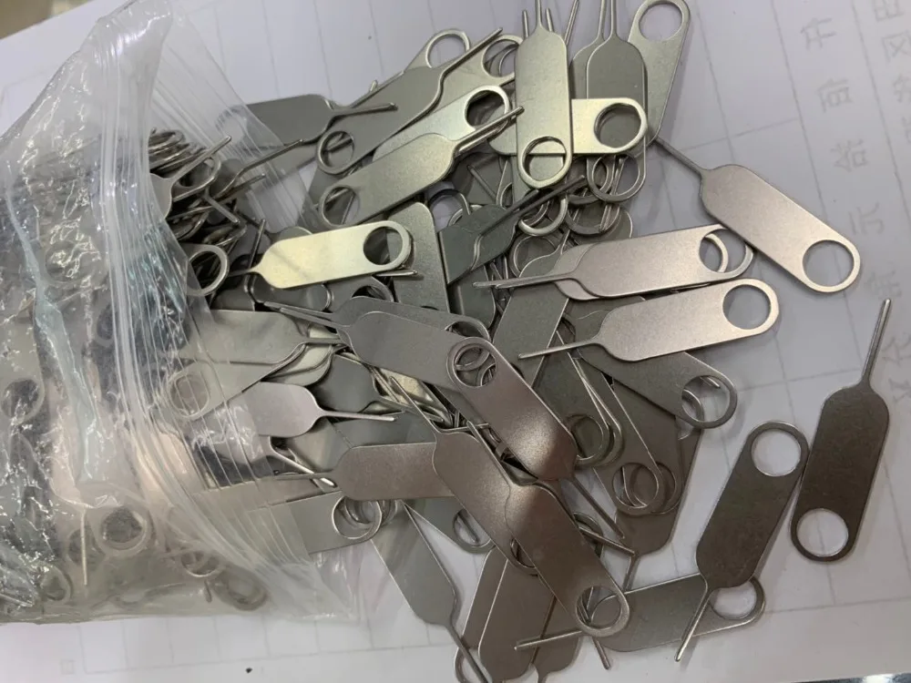 100 шт./лот инструмент для удаления лотка SIM-карты Инструмент извлечения штифтов