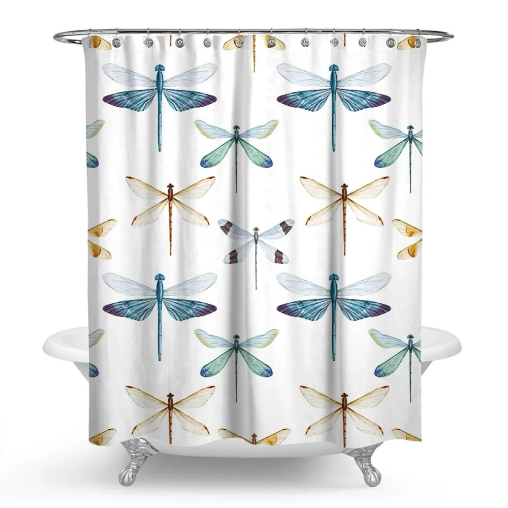 Занавеска для душа с изображением милой кошки водонепроницаемая занавеска из