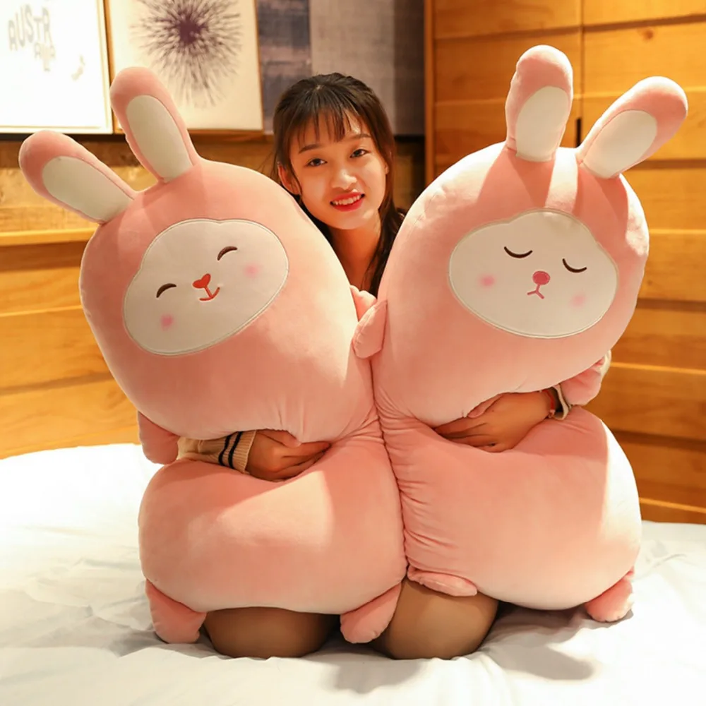 55/75/100 cm Soft Sakura Bunny Rabbit Plush Toy Long Pillow Cushion For Children or Easter | Игрушки и хобби