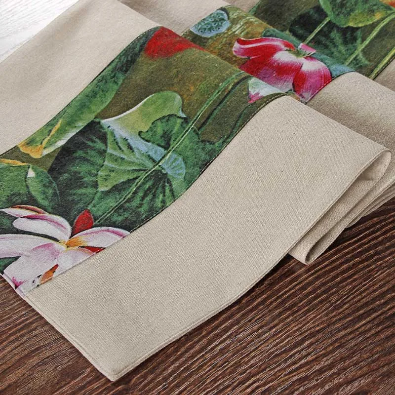 Китайский Настольная дорожка ткань хлопок льняная салфетка Свадебные Длинные