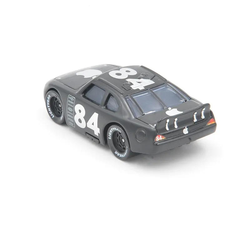 Disney Pixar Cars Lightning Mcqueen No.84 черное яблоко 1:55 литье под давлением металлическая