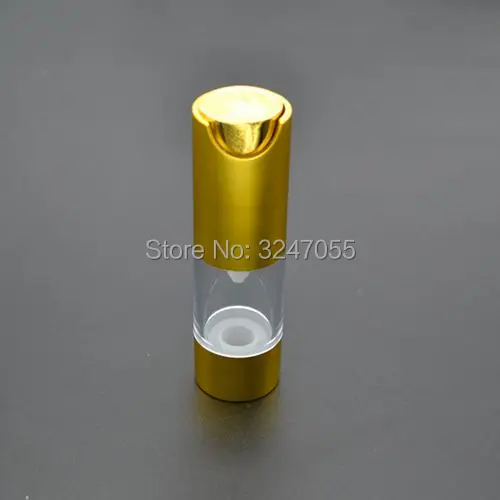 Пластиковый Золотой Элегантный портативный вакуумный флакон 10ml15ml20ml30ml для