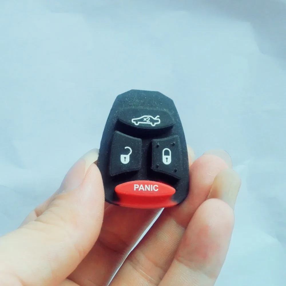 Чехол для ключа с дистанционным управлением резиновая накладка на 4 кнопки DODGE JEEP