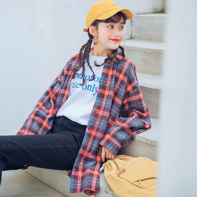 Женские рубашки одежда Kawaii Ulzzang винтажная Ретро рубашка в стиле колледжа Женская