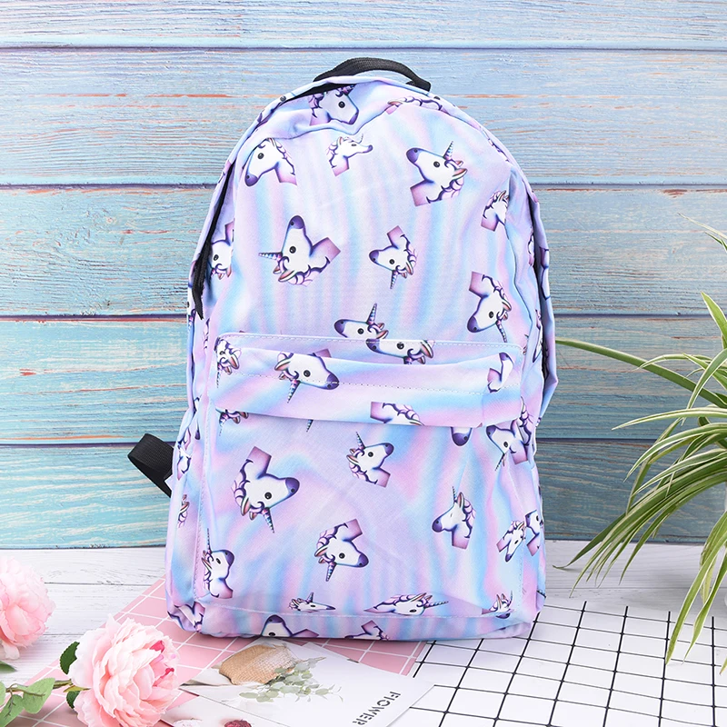 Холло Единорог 3D печать рюкзак женская сумка mochila высокое качество книжная