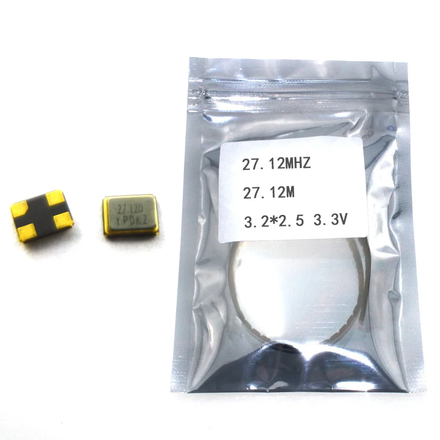 10 шт. SMD 3225 пассивный кристаллический осциллятор OSC 27 12 МГц м 3 2*2 5 В 25PPM|12mhz smd|smd 3vsmd
