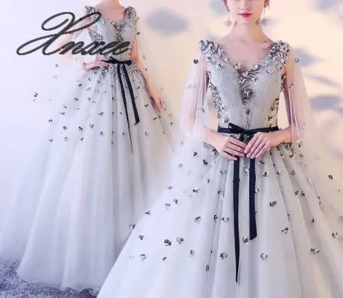 

vestido de noiva 2020 Button Back Lace Applique Pearls Crystal V Neck Dresses