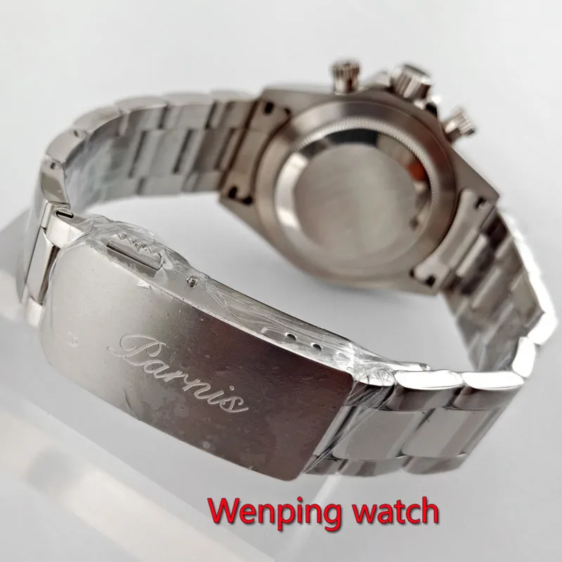 Часы мужские с керамическим циферблатом и хронографом 39 мм|Кварцевые часы| |