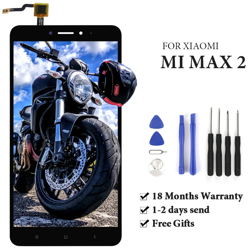 OEM класс для Xiaomi Mi Max 2 ЖК-дисплей с дигитайзером хорошее качество мобильного