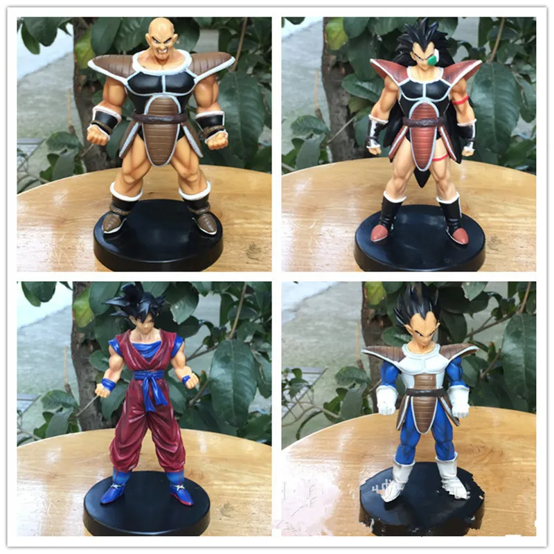 4 шт./компл. Dragon Ball Z 27 поколения Raditz Сон Гоку наппа Вегета ПВХ фигурка Коллекционная модель игрушки 13 см из полиуретана с открытыми порами P543