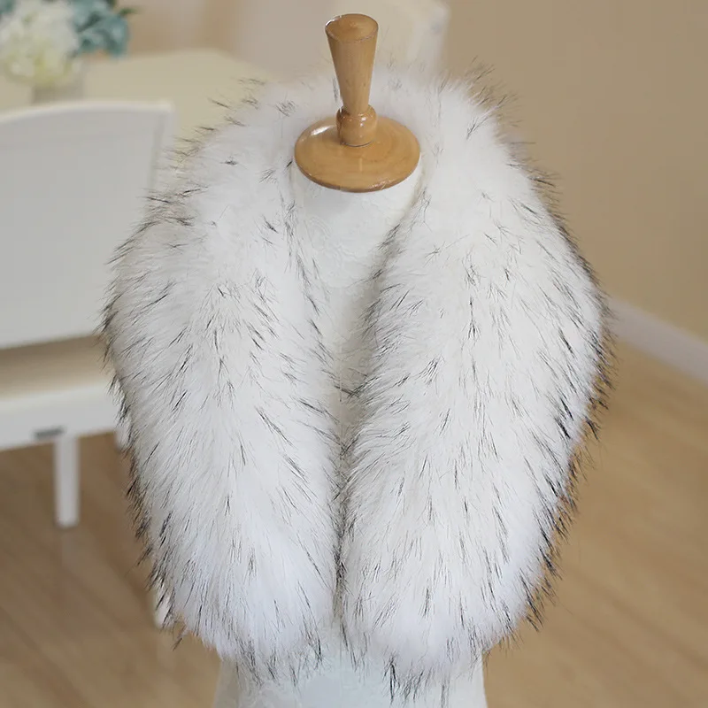 Роскошные дизайнерские зимние шарфы Модное теплое пальто воротник накидка из