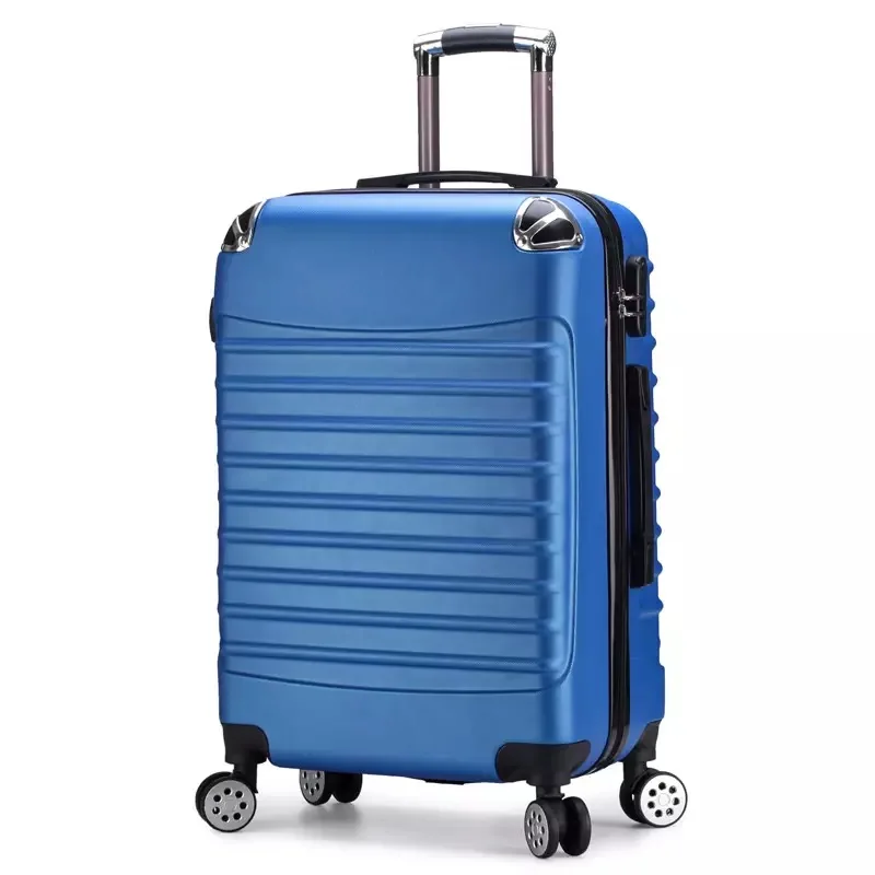 blue 2" 24 дюймов ABS дорожный Багаж каюта чемодан на колесах Женская тележка чехол для переноски мужчин Спиннер hardside багаж - Цвет: blue