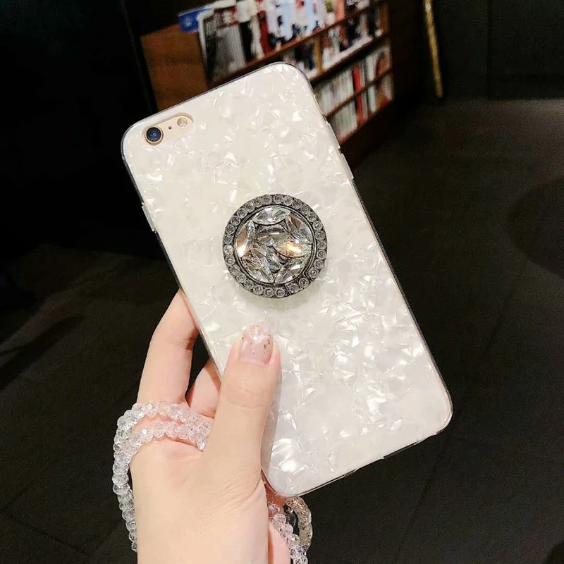 Casyva Fashion Explosion Phone Case for Samsung S7 edge S8 S9 S10 PLUS J7 J5 PRIME NOTE 8 9 Shell pattern lanyard Back Cover |