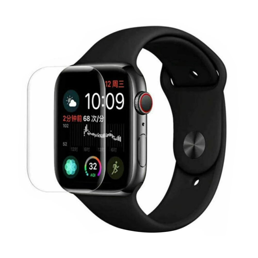 transparent 6D изогнутое закаленное стекло для Apple Watch 38 мм 42 мм 40 мм 44 мм iWatch Series 4 3 2 1 полное покрытие Защитная пленка для экрана - Цвет: transparent