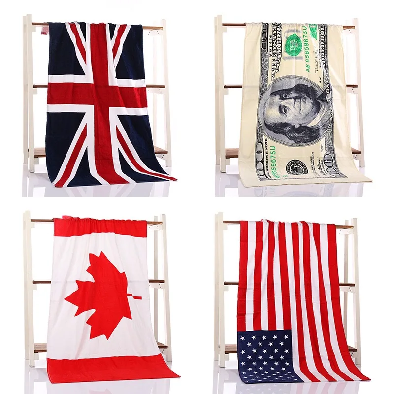 Flag series Printed Beach Towel Microfiber Bath Towel For Adult kids Beach Towel quick-Drying Toalla Bathroom 70*140cm