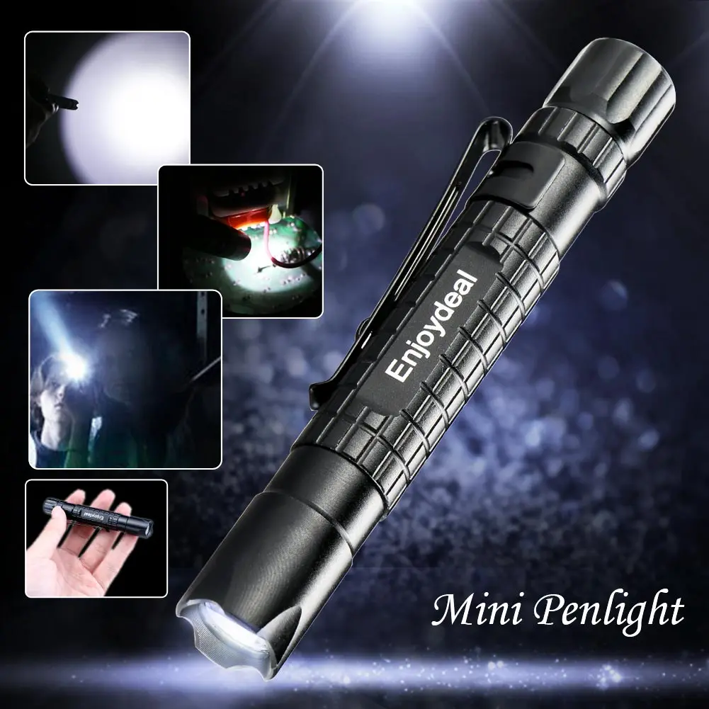 

Waterproof Pen Light Torch LED Lights Hunting AAA Tactical Pen Light Portable Mini LED Flashlight Torch XP-E R2 1000LM