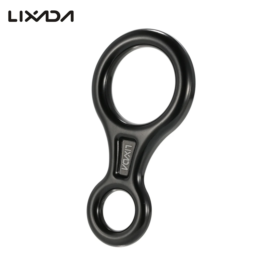 Lixada 35KN Rescue Рисунок 8 Descender открытый уплотнительное кольцо крюк страхующее