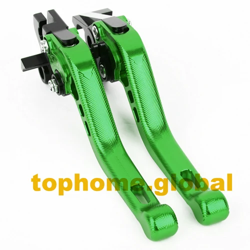 Green Для Vespa барабанные тормозные PX80-200/PE/Lusso, PX/COSA/T5/LML короткие 3D тормозные рычаги сцепления CNC регулируемые - Цвет: Green