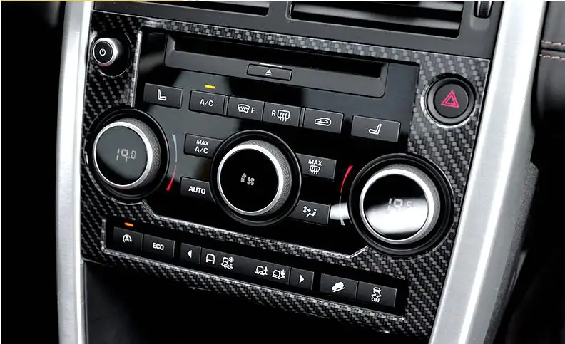 Для Land rover Discovery Спорт 2015 2016 2017 автомобиль-Стайлинг ABS углеродного волокна кнопки