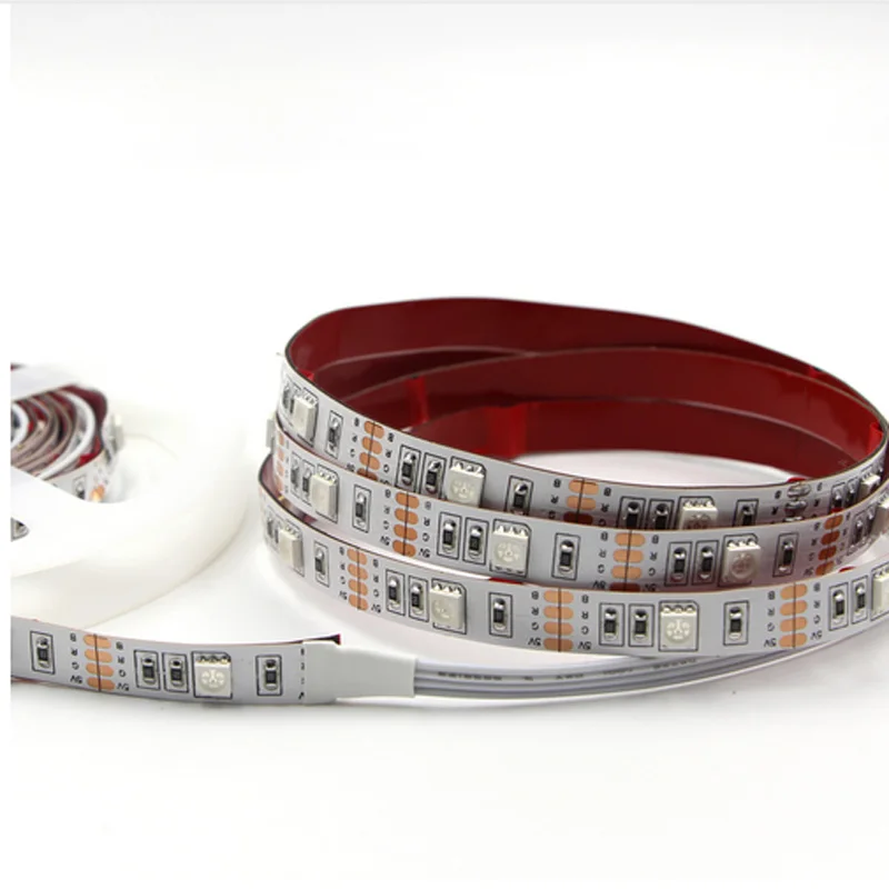Водонепроницаемый 4x50см 2x50 см + 2x100 5 В USB RGB Светодиодная лента 5050 SMD сказочная ТВ
