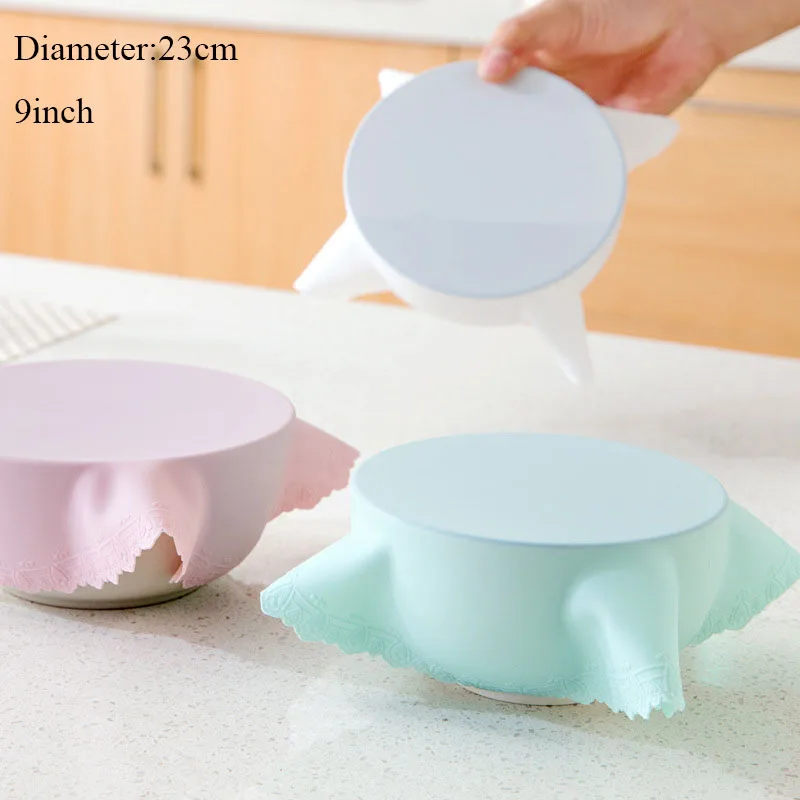 Многоразовая силиконовая пленка уплотнение пищевая свежая обертка крышка