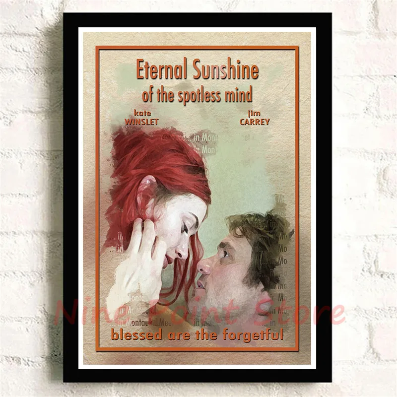 Jim Carrey Eternal Sunshine of the Spotless Mind бумага с покрытием печатает плакат HD изображение украшение дома гостиная бескаркасная - Цвет: Прозрачный
