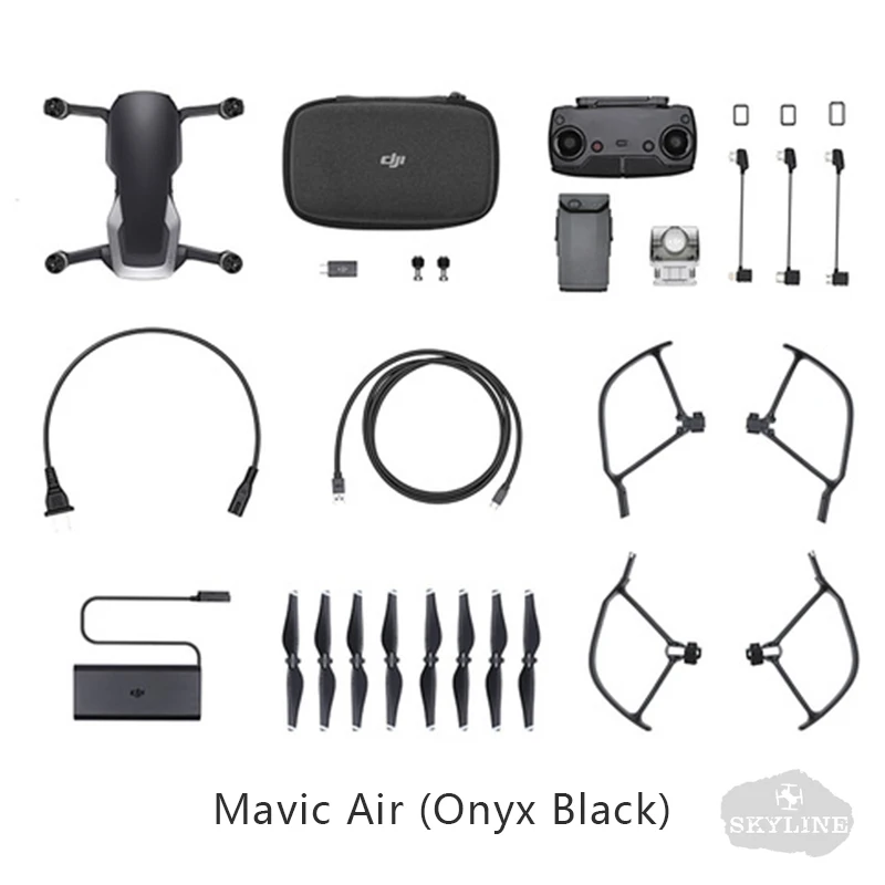 Взлетно-посадочная площадка для DJI Mavic Air/Mavic Air Fly больше комбо Дрон с разрешением 4K 100 Мбит/с видео 3-осевому гидростабилизатору Камера 4 км удаленного Управление с временем полета 21 мин - Цвет: Mavic Air Black