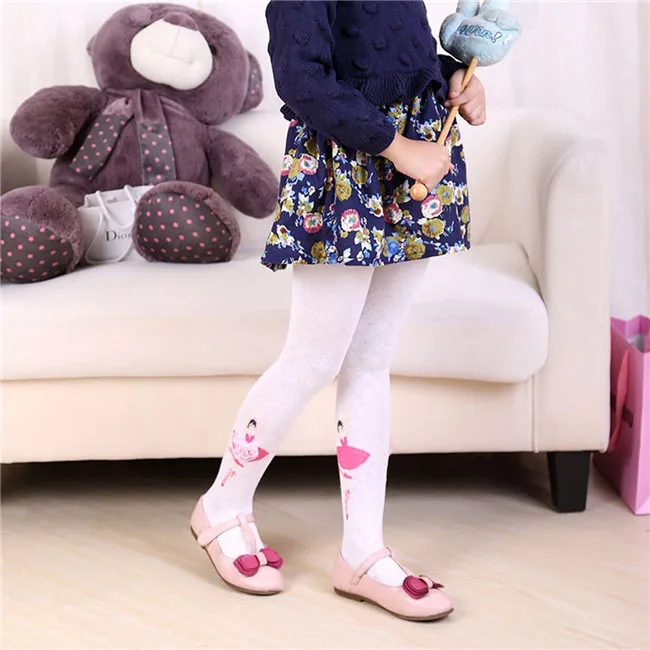 Fashion Baby Clothing Kids Baby Girl Tights Stockings Ballet Flower Pattern cotton Cartoon Pantyhose New