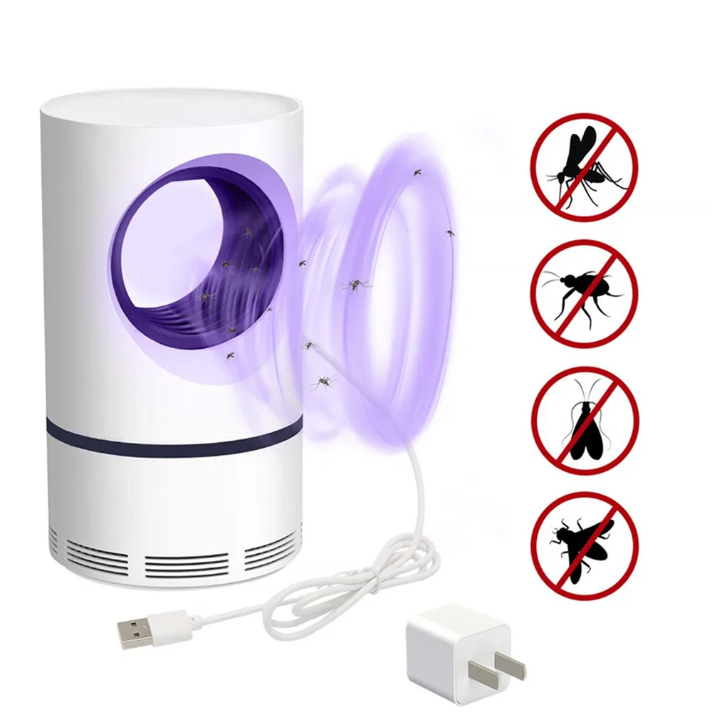 add a adpter USB электрическая лампа от комаров для борьбы с вредителями, противомоскитная ловушка, светодиодный светильник, Отпугиватель насекомых, Zapper DropShipp - Цвет: add a adpter
