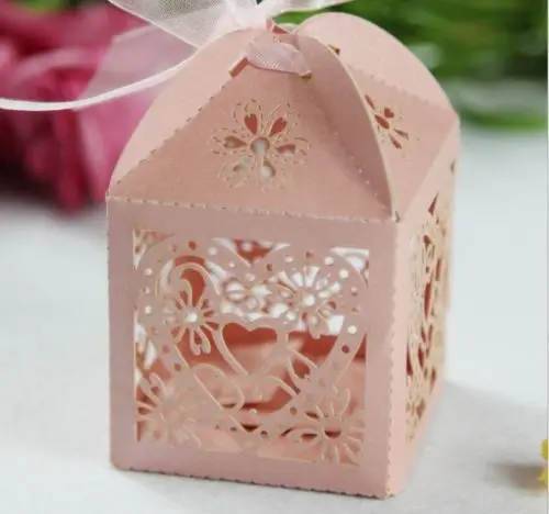 10 шт. любящее сердце лазерная резка конфеты подарок Коробки Свадебная вечеринка