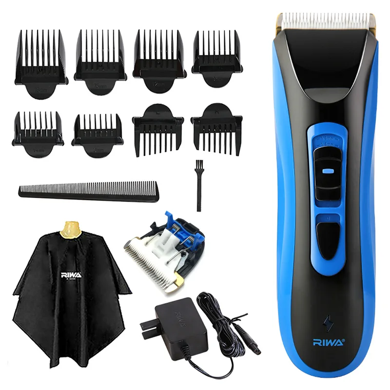 Clipper 1 blade RIWA перезаряжаемый триммер для волос профессиональная машинка для стрижки волос с керамическими лезвиями IPX7 Водонепроницаемая батарея Li электрическая стрижка RE-750A - Цвет: Clipper 1 blade