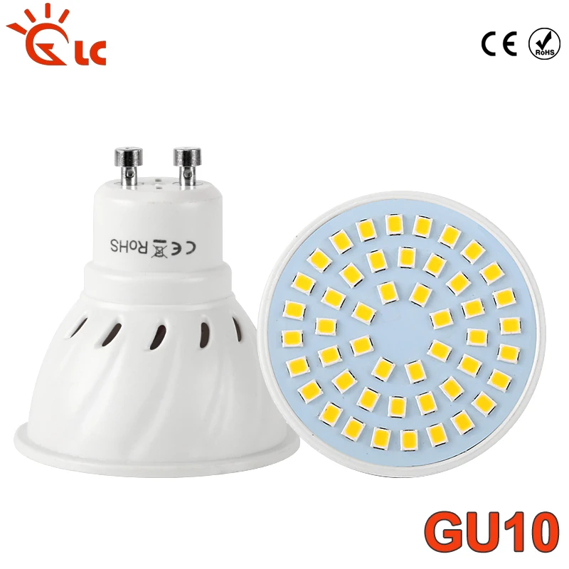 GU10 светодиодные лампы 2835 SMD 48led 60led 80led высокой мощности AC220V 240 V точечные | Лампы и
