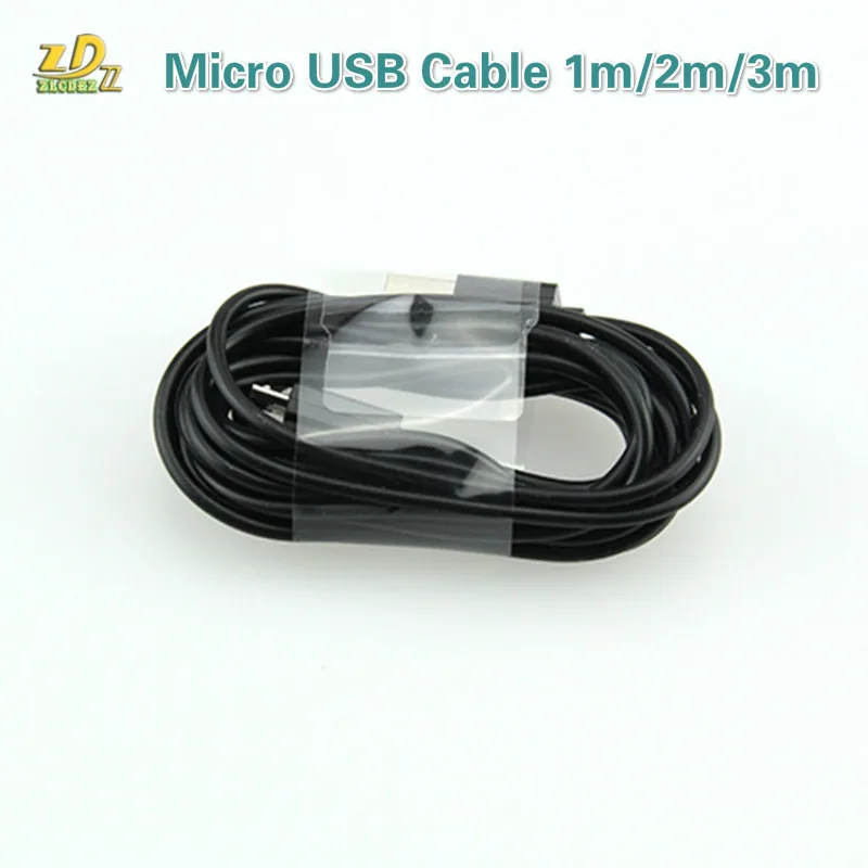 100 шт./лот высококачественный кабель Micro USB/V8 1 м USB Calbe для Samsung S3 S4 S5 HTC кабели