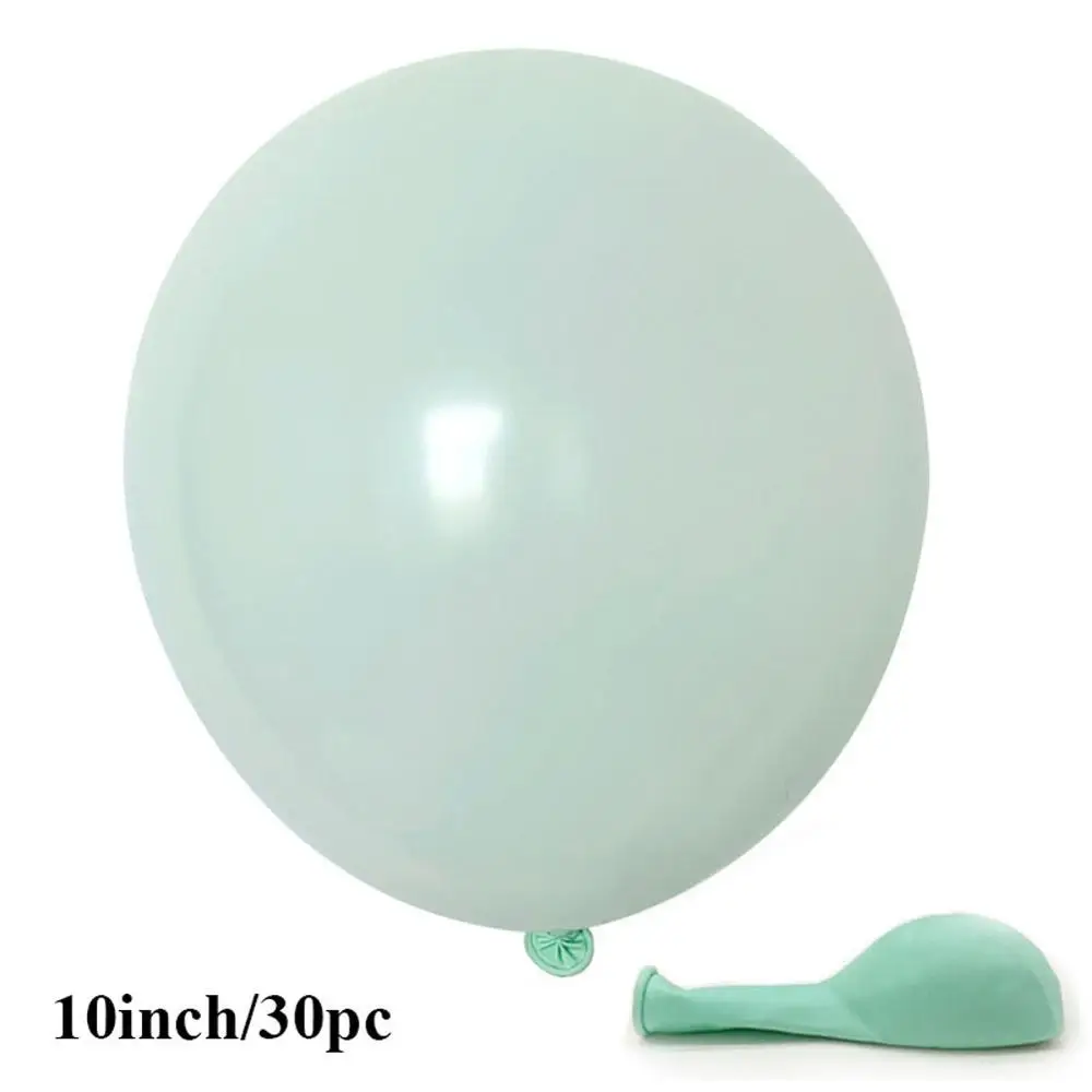 tifanny blue 10inch 30 шт. макароны шары из латекса балони День рождения воздушные шарики в виде леденцов День Рождения украшения девочка мальчик ребенок душ свадьба Golobos - Цвет: tifanny blue 10inch