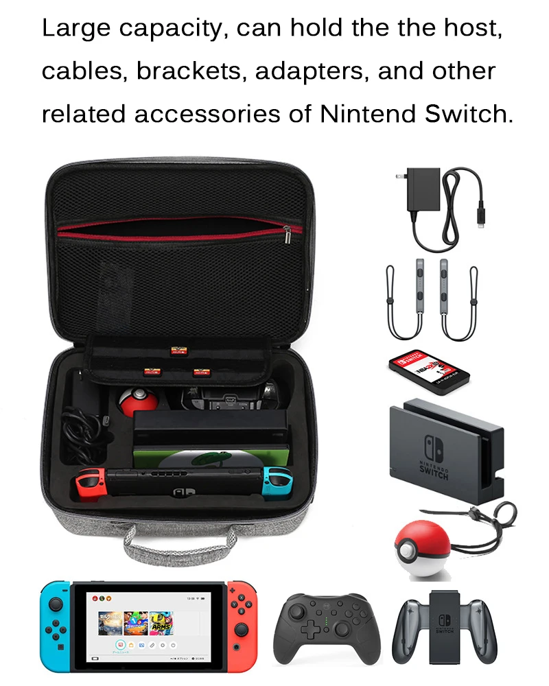 Сумка для рук для nintendo Switch для путешествий защитный чехол для nintendo Switch NS консоль Pokeball аксессуары для хранения
