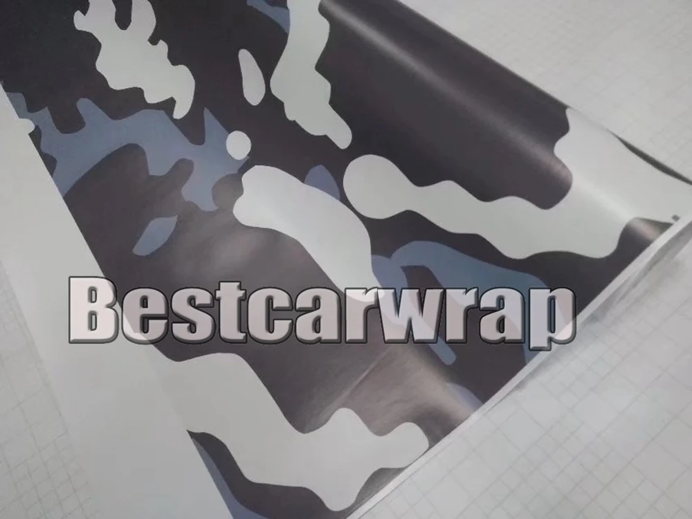 PROTWRAPS большая полярная синяя камуфляжная виниловая графическая наклейка для