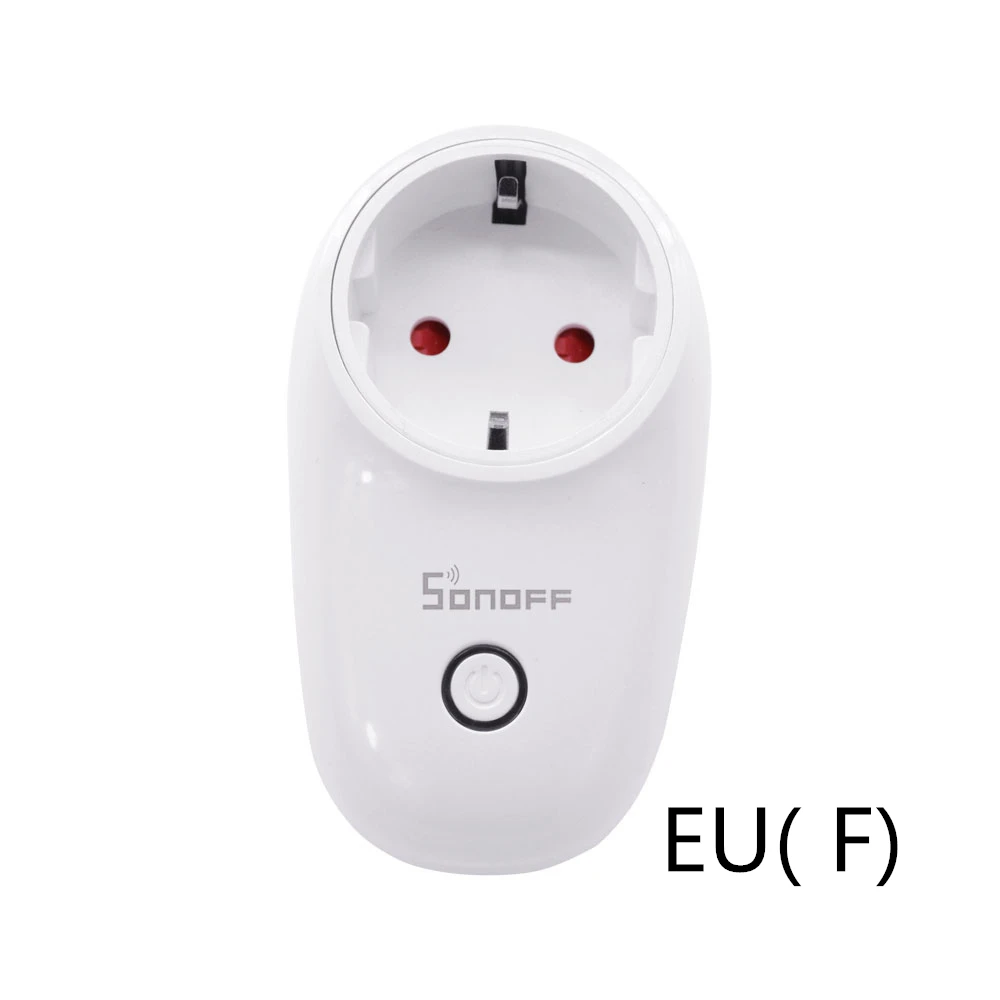 EU-TYPE-F SONOFF S26 UK/EU type-F wifi умная розетка, светильник, розетка, таймер, 220 В, беспроводной пульт дистанционного управления Alexa Google Home - Комплект: EU-TYPE-F