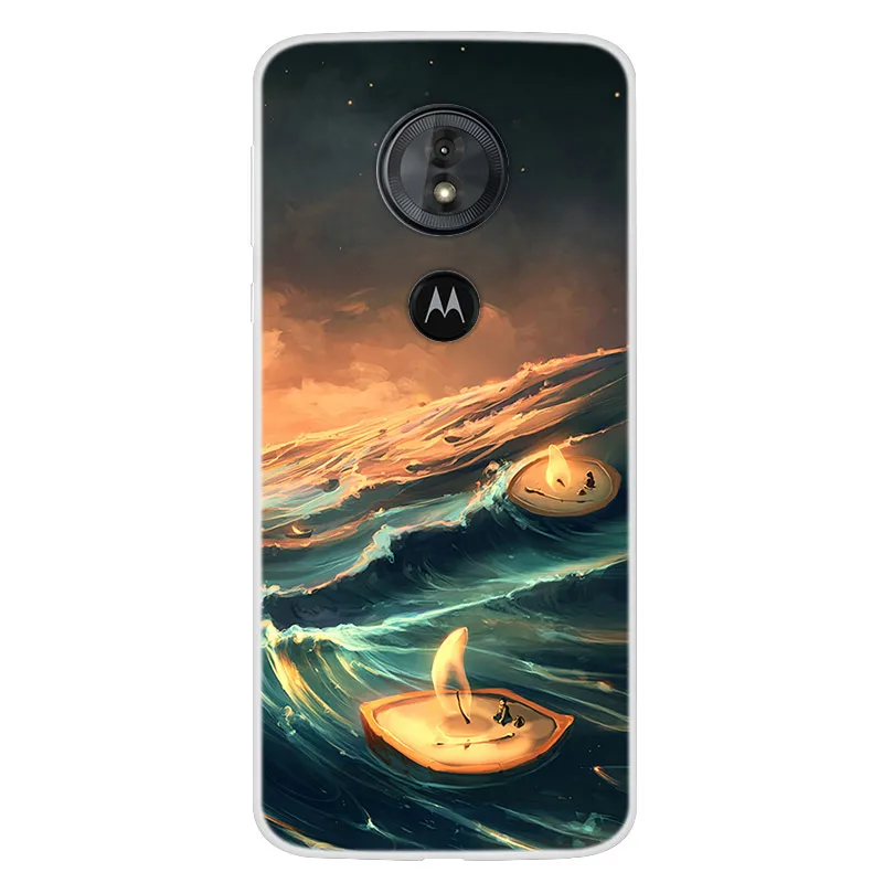 Для Moto G6 Play чехол 5,7 ''силиконовый мягкий ТПУ Модный чехол для телефона для Motorola Moto G6 Play чехол G6Play G 6 Play Cover Space Para - Цвет: 22