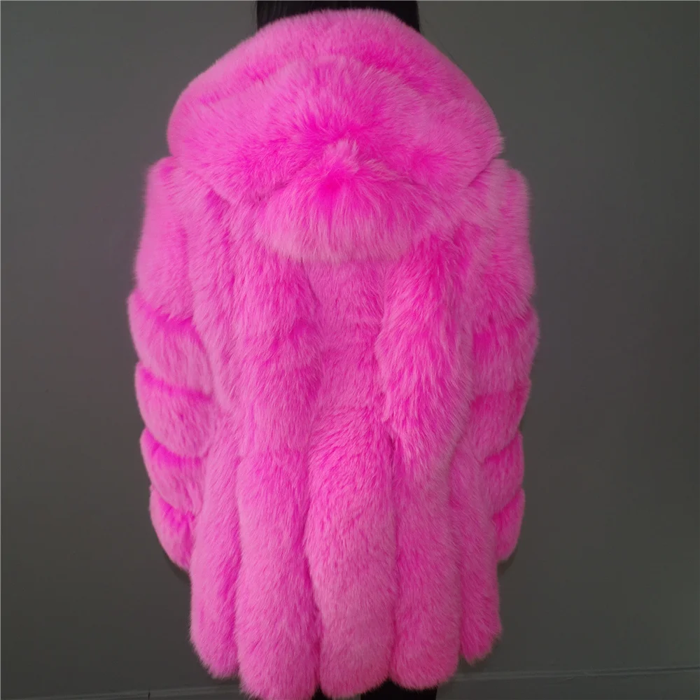 Пальто с капюшоном и длинным рукавом в полоску 3Xl 4XL 5Xl 6XL|Шубы дубленки| |
