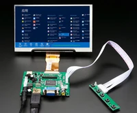 1024600 screen display lcd tft monitor with remote driver control board 2av hdmi compatible vga for raspberry pi banana pi